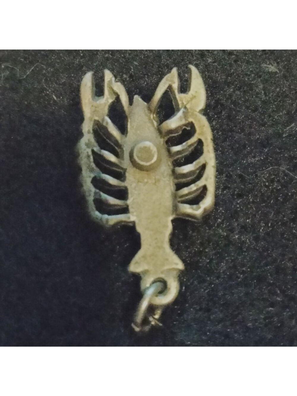 Lobster Shaped Charm Pendant Silver Tone - Picture 3 of 4